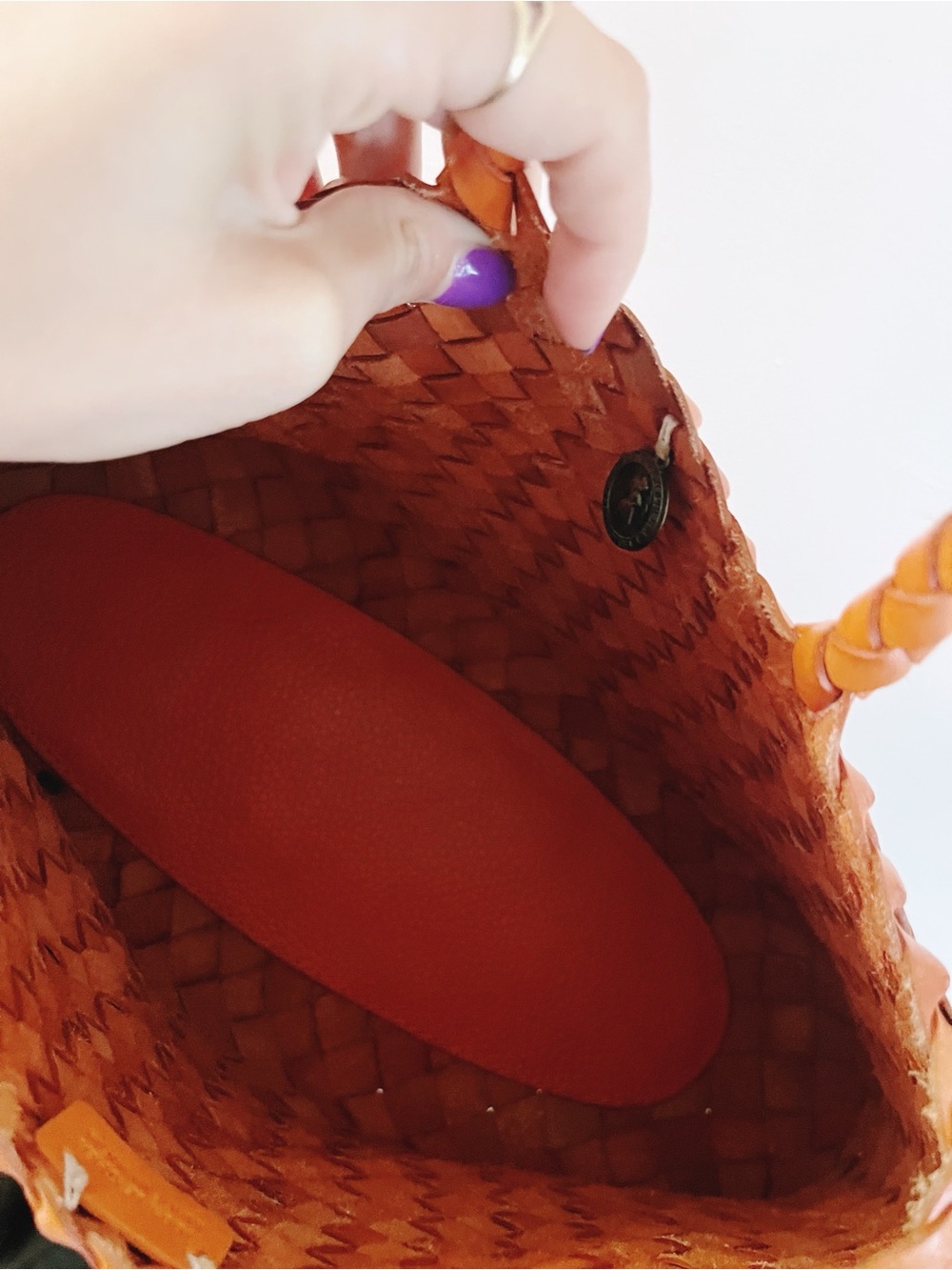 Dragon Diffusion Santa Croce woven-leather tote bag - Picture 3 of 7
